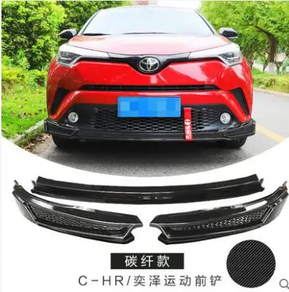 Для Toyota CHR Body kit спойлер- для CH-R QC ABS задний спойлер передний бампер диффузор защитные бамперы - Цвет: Цвет: желтый