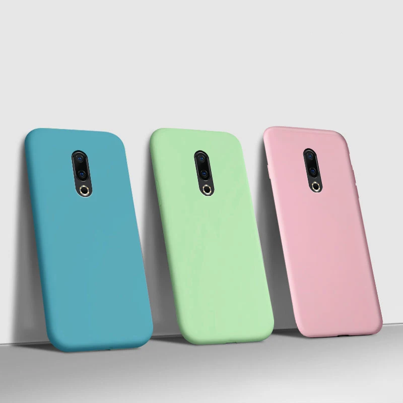 Чехол для meizu 16th матовый тпу жидкий мягкий силиконовый чехол телефона Meizu 16 M882Q