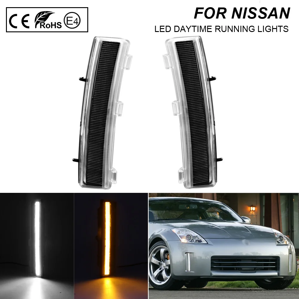 

2PCS Smoke Car DRL Eagle Eye LED Daytime Running Light Source Waterproof Turn Signal light For Nissan 350Z/Z33 06-09