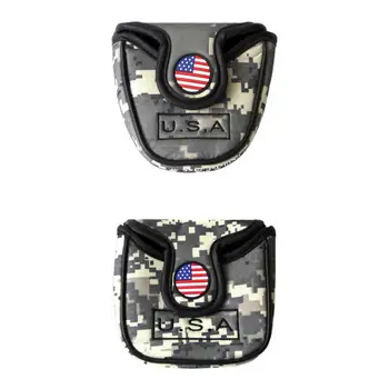 

2 Pieces Golf Head Cover Mallet Putter Golf Head Guard Golf Accessories