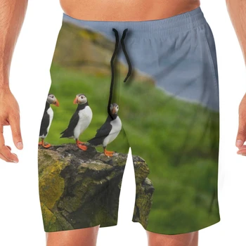 

Summer Puffins Men Novelty Gay Funny Lounge Pants Beachwear