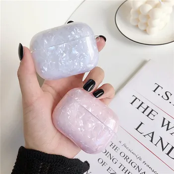 

Luxury Marble Conch Shell Silicone Case for AirPods Pro Cute Headphones Protective Cover for Airpods 1 2 Earphone Cases