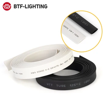 

5 Meters Black White Heat Shrink Tubing Tube For 8mm 10mm 12mm 3528 3014 3535 5050 SMD LED Strip Lights WS2812B WS2811 WS2815