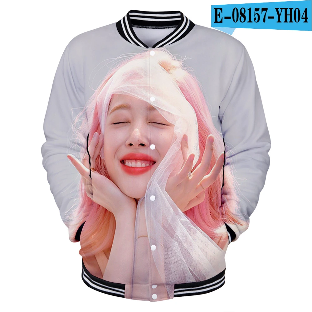 Sulli Новинка 3D Harajuku толстовки женские/мужские зимние повседневные бейсбольные куртки Modis Kpop размера плюс 4XL K-pop одежда - Цвет: 3D