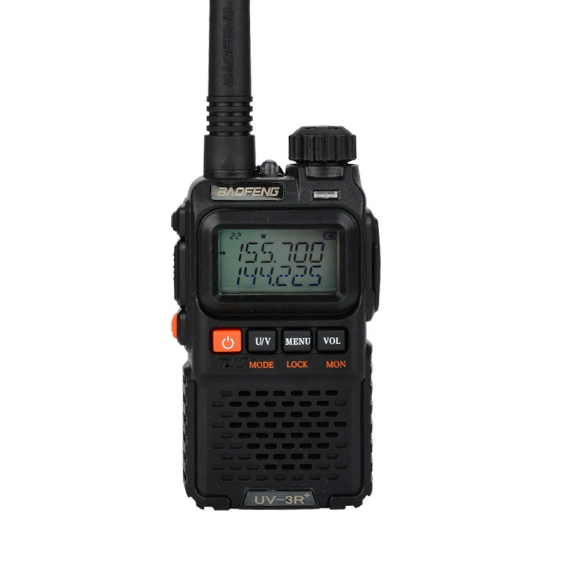 UV-3R Plus Walkie Talkie UHF VHF портативный фонарик UV 3R+ Ham FM радио приоритет канал сканирование