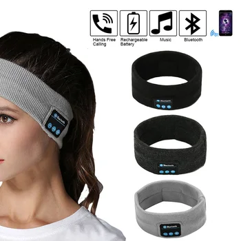 

New for 2020 High Quality Bluetooth Hairband Headband for Yoga, Knitted Headdress for Sleeping, Speaker Headphones Earphone