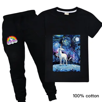 

2020 New Baby Boy Costume Children's Unicorn T Shirt+pants Girl Clothing Shirts Cute Kids Summer Clothes Set