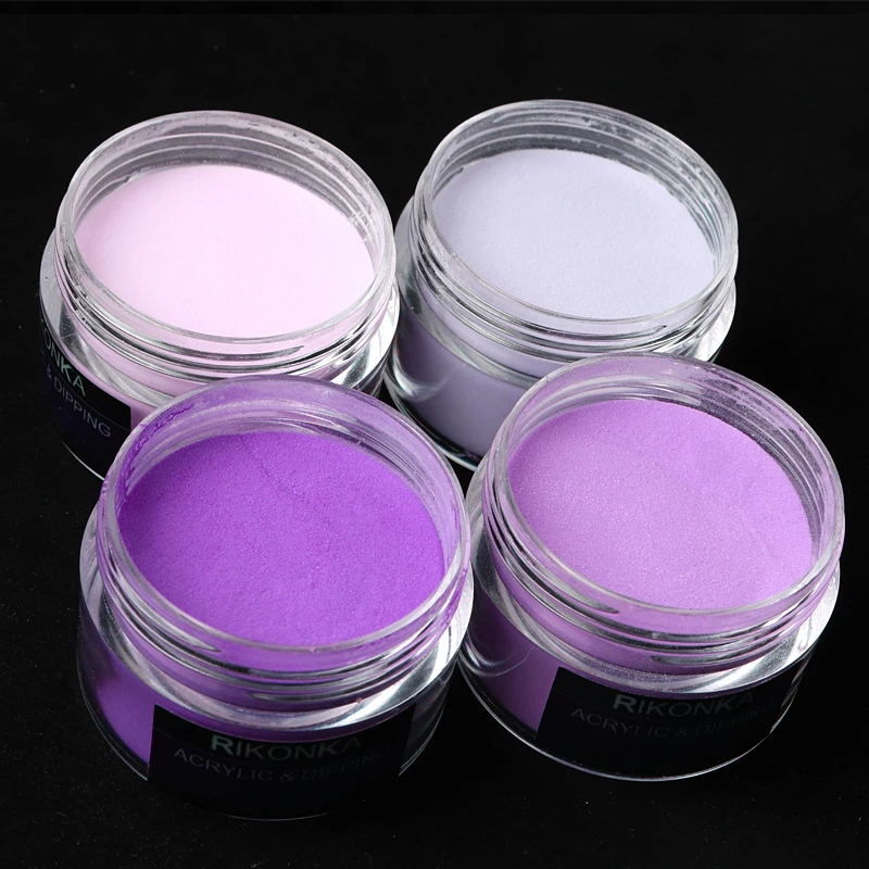 Lavender-colored Acrylic Powder Extension Gel Nail Pigment Dust Professional Nail Art Design Decoration Supplies Tool