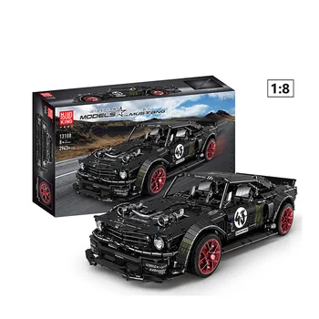 

New MOC Technic Series RC Ford Mustang Hoonicorn RTR V2 Racing Car Model Building Blocks Children Bricks Toys 13108 Kids Gift