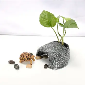 

Plastic reptile tortoise lizard spider box hole cave habitat hideout