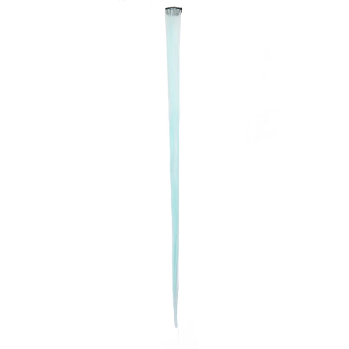 Mint blue Длина 55 см, прямые накладные волосы цвет волос кусок волос на заколках для наращивания Выделите Радуга волос полоса несколько Цвет бесшовные Заколки для волос - Цвет: Mint blue