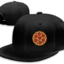 Я только здесь для пиццы унисекс бейсболка с плоским Биллом Регулируемая черная