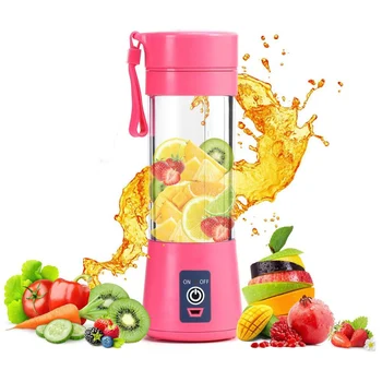 

Juicer Electric USB Rechargeable 380ml Portable Smoothie Blender Machine Mixer Mini Juice Cup Maker Fast Blenders Food Processor