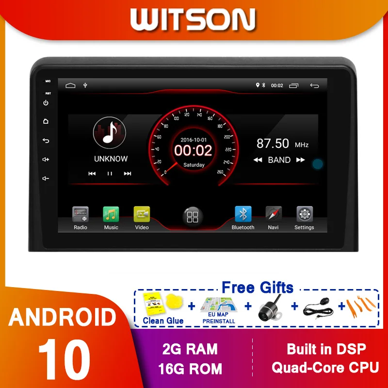 WITSON 9 &quotFULL HD сенсорный экран Android 10 0 Восьмиядерный Автомобильный GPS