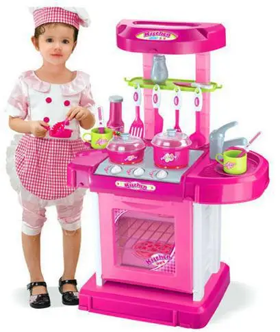 

Suitcase Children GIRL'S And BOY'S Multi-functional Model Kitchen Tableware Play House Cooking Toy Hot Sales