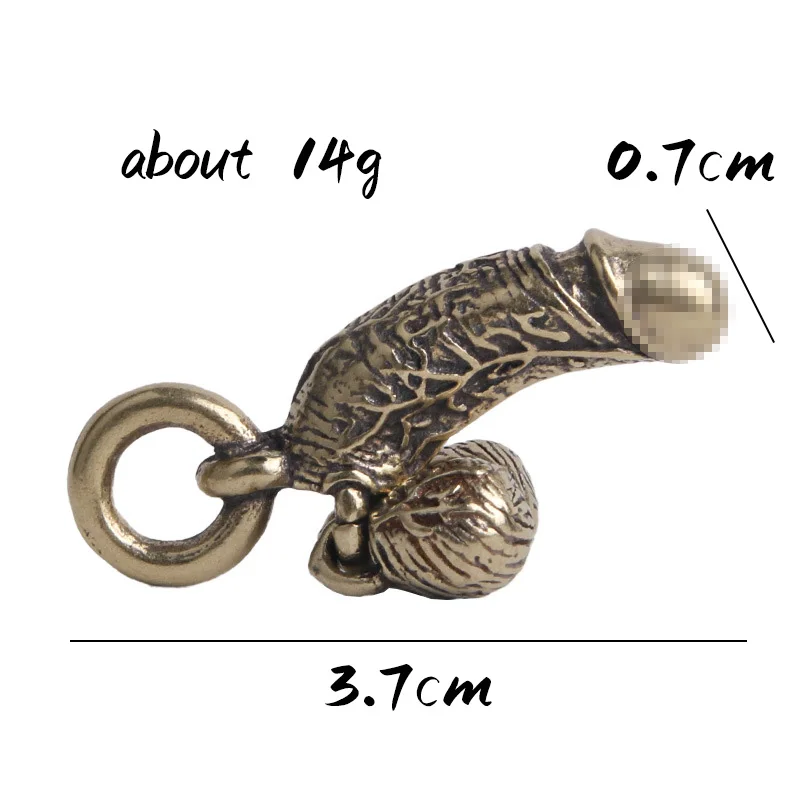 brass man penis pendant (12)