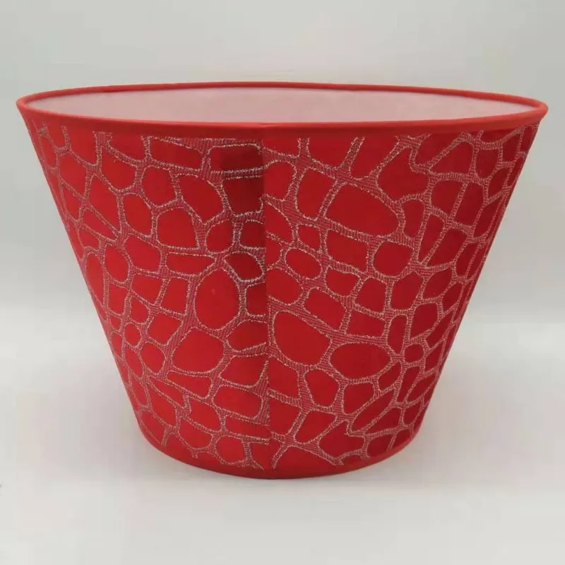 30 см E27 арт-деко абажур для настольной лампы красный цветок абстрактный узор ткань круглый абажур современный стиль крышка лампы для лампы