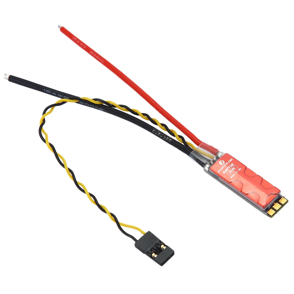 Raptor Slim 40A 2-4S Brushless ESC Dshot BLHeli-S for QAV 170-330 RC FPV Racing Drone Multirotor Raptor Slim 40A 2-4S Brushless ESC Dshot BLHeli-S for QAV 170-330 RC FPV Racing Drone Multirotor