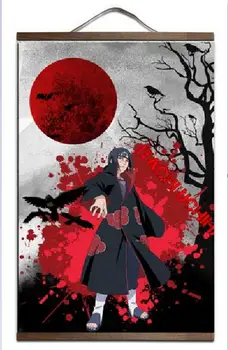 

Itachi Naruto Japan Anime Modern Art Print canvas Poster Canvas Scroll Painting with wood