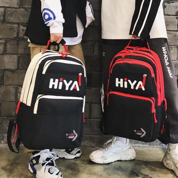 

Bag female ins wind Korean version of Harajuku high school backpack male fashion street trend Backpack leisure capacity