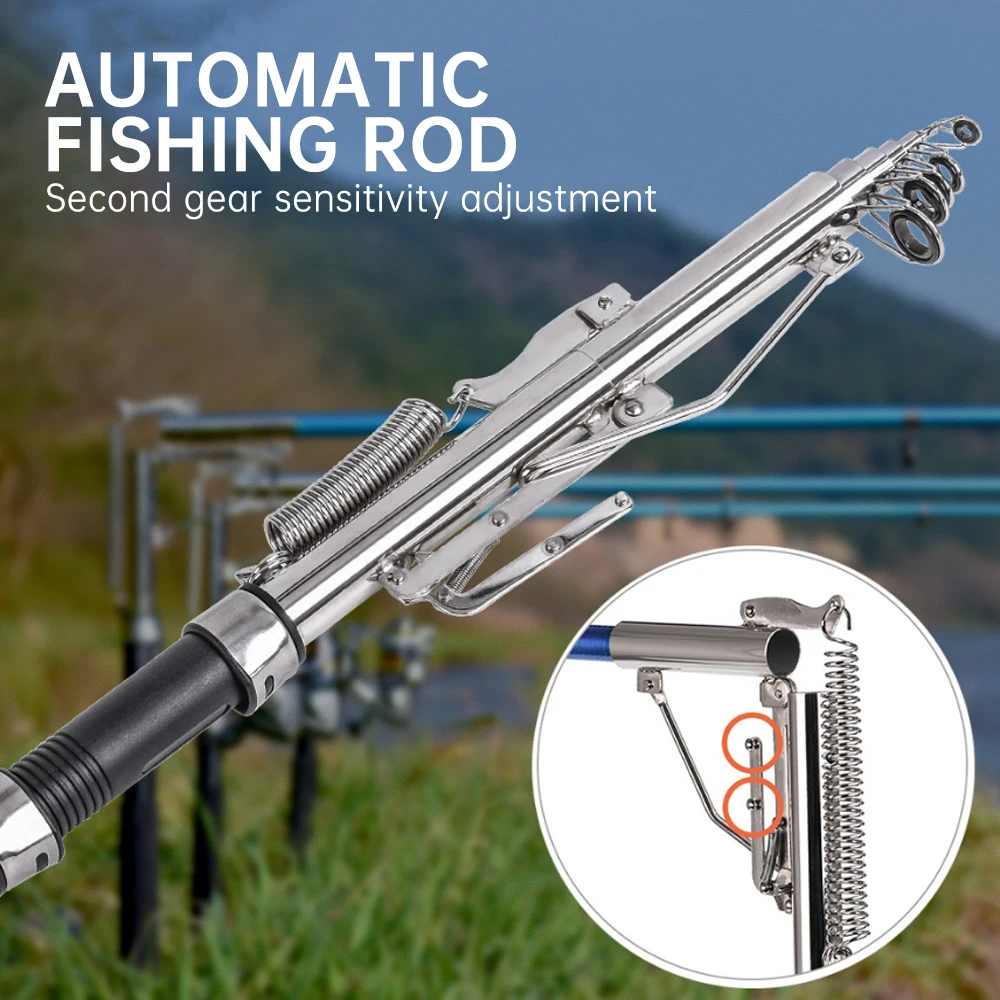 2.1/2.4/2.7m Automatic Fishing Rod Sensitive Telescopic Fishing Pole Rod Sea River Spinning Ring Rod Self Tapping Fishing Rod|Fishing Rods| - AliExpress