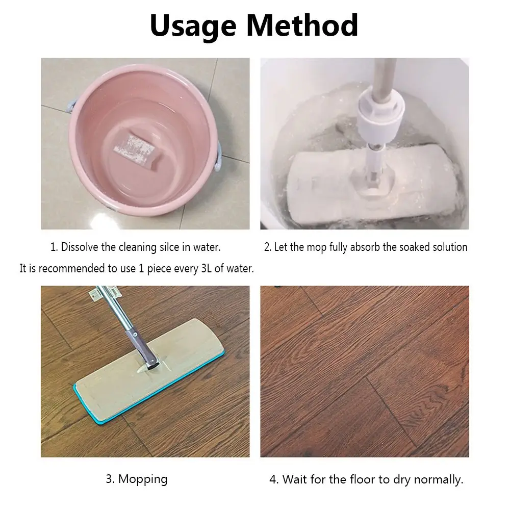 30/60/90PCS Home Fresh Smell Remove Dirt Tile Wood Floor Multi-Effect Floor Cleaning Slice Cleaner