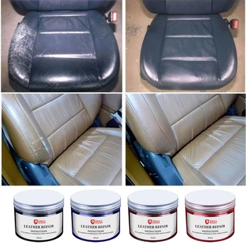 

Universal Leather Repair Cream Car Seat Sofa Scratch No Heat Liquid Leather Vinyl Car Repair Tool 50ML Car Accessories