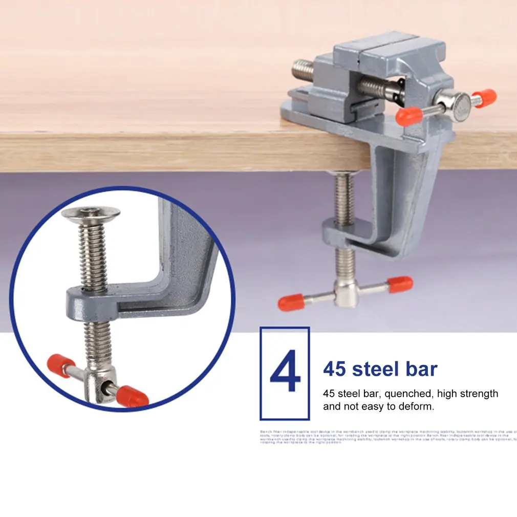 35MM Aluminium Alloy Table Bench Clamp Vise Mini Bench Vise Table Screw Vise for DIY Craft Mold Fixed Repair Tool