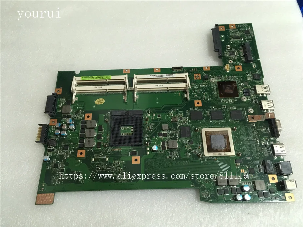 Оригинальная материнская плата yourui для ASUS G74S G74SX REV 2 0 DDR3 100% полностью