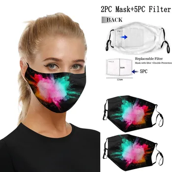 

Mascarillas Reutilizables Lavables With 5 Pcs Activated Carbon Filter Breathable Earloops Masks Fashion Reusable Protective