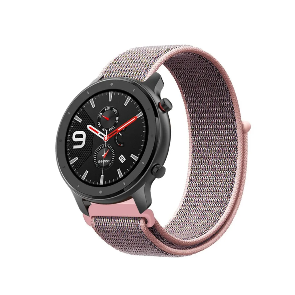 Тканая нейлоновая петля для Xiaomi Huami Amazfit GTR 47 мм 42 мм умные наручные часы ремешок браслет для Huami Amazfit GTR ремешок для часов