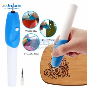 Миниатюрная электрическая гравировальная ручка, гравировальный станок, набор инструментов для металла, стали, кожи, дерева - изображение