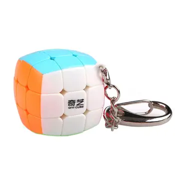 

QIYI Creative Key Chain Mini 3*3 Small Vivid Color Magic Cube Children Educational Toy