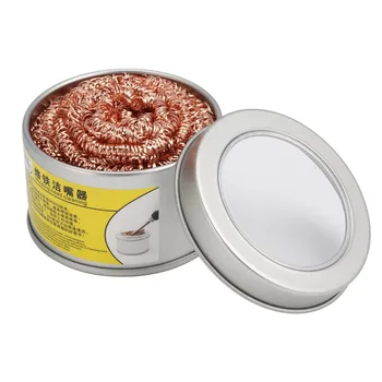 

2 PCS Steel Cleaning Wire Ball Solder Iron Tip Cleaner Cleaning Steel Wire Welding Iron Tip Cleaner With Stand Set