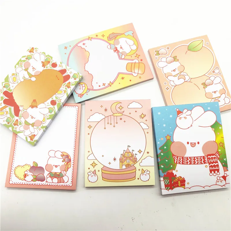 Закладки Kawaii для заметок 1 шт. милый кролик рисования портативный маленький