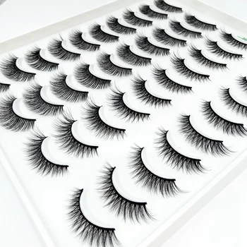 

NEW20 Pairs Eyelashs Natural long 3D Faux Mink Eyelashes Thick HandMade Full Strip Lashes Volume Soft Mink Lashes False Eyelashe