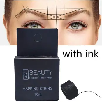 

new 10m Microblading Mapping String Pre-Inked Eyebrow Marker thread Tattoo Brows Point Line Tool Eyebrow Pencil Marking Line 40a