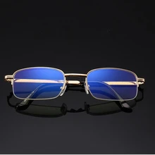 Металлические складные очки для чтения в полной оправе, складные очки для женщин и мужчин+ 1+ 1,5+ 2+ 2,5+ 3+ 3,5+ 4,0, очки для дальнозоркости+ коробка GNS17