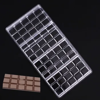 

Real Polycarbonate Chocolate Bar Mold Fondant Shapes Candy Jelly Mould Plastic DIY Baking Pastry Mould Kitchen Tool Bakeware