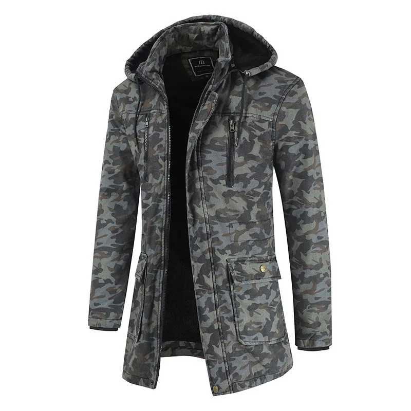

2019 Autumn And Winter New Style MEN'S Casual Jacket Hooded Camouflage Jacket-Style Coat