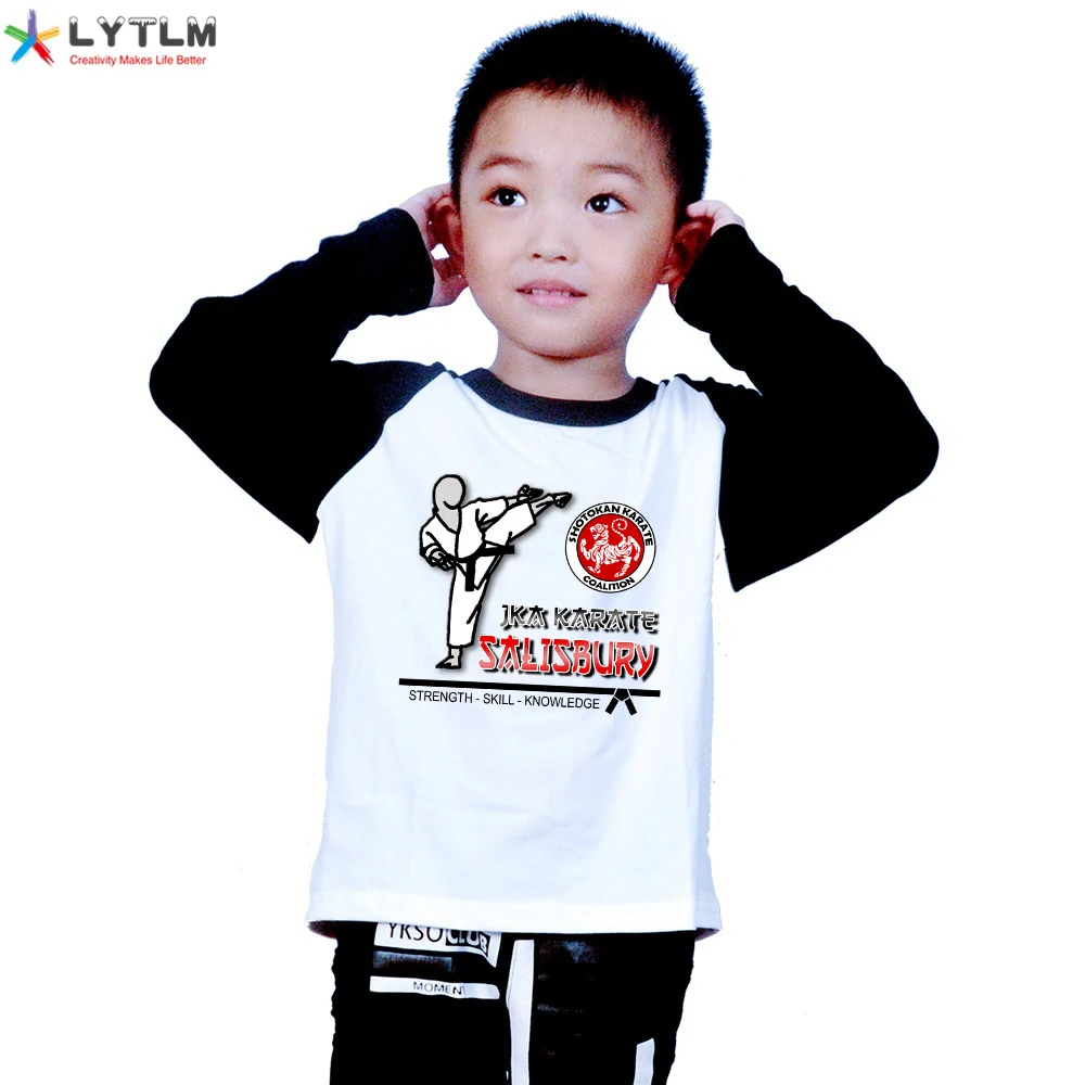 LYTLM футболки для маленьких мальчиков зимние топы Kyokushin karate Одежда осень Shotokan Karate