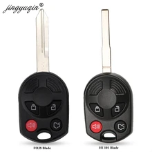 Jingyuqin 4 botões remoto chave caso escudo fob para mercúrio ford edge escape expedição flex fusão mustang taurus lincoln
