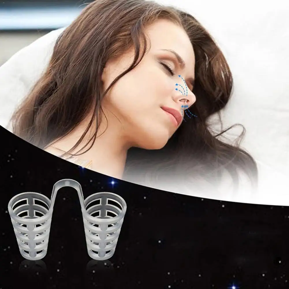 8PCS Silicone Snoring Device Mini Snoring Nose Clip Anti snoring Device with 4 Sizes 4