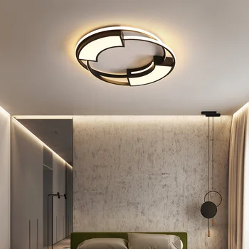 

Modern LED Ceiling Lights For Living room Bedroom Study Round lamp plafonnier White Black balcony LED Ceiling Lamp Lighting