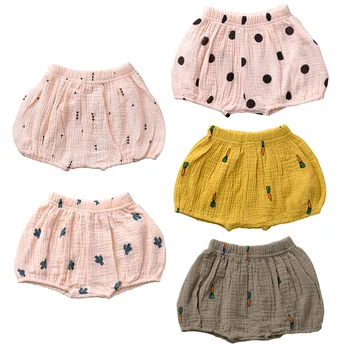 

Summer Baby Girl Short pant Short Bloomers Newborn Briefs Diaper Cover Infant Panties Elastic Big PP Pants Cotton Bread Pants