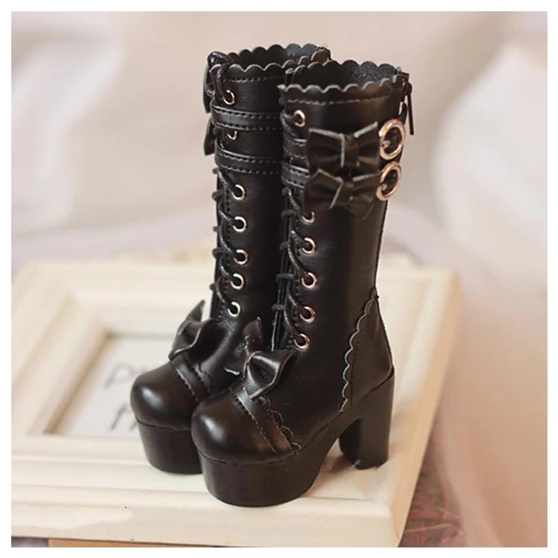 BJD shoes 1/4 1/3 doll high heel long boots for SD DD accessories 2 colors | Игрушки и хобби