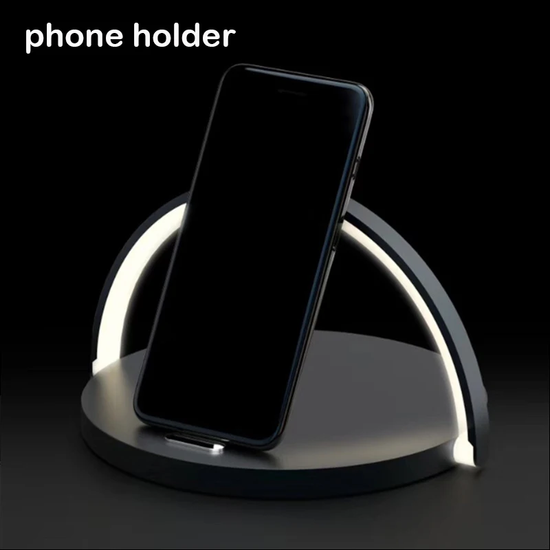  Smart Table Desk LED Lamp Light Qi Wireless Cell Phone Charger for iPhone 8 X XS Max XR 10W Fast Ch