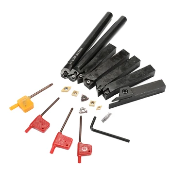 

DIY 16mm Shank With Carbide Inserts Wrench Lathe Turning Tool Metalwork Supplies