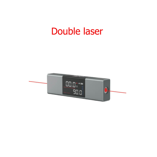 Duka LI1 Laser Protractor Digital Inclinometer Angle Measure Laser Ruler Type-C Charging Laser Measurement Tools LED Screen