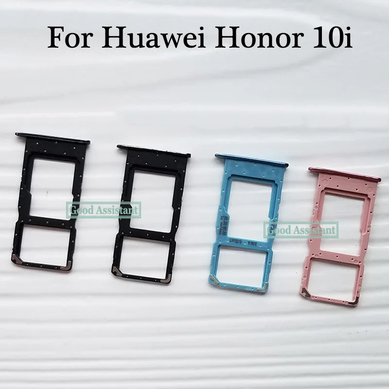 For huawei Honor 10i HRY-LX1T Sim Tray Micro SD Card Holder Slot Parts Sim Card Adapter